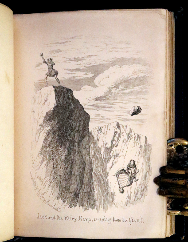 1865 Rare First Edition - George Cruikshank's Fairy Library. Hop O' My Thumb, Jack and The Bean Stalk, Cinderella, Puss in Boots.