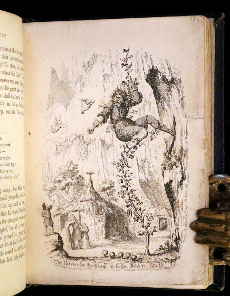 1865 Rare First Edition - George Cruikshank's Fairy Library. Hop O' My Thumb, Jack and The Bean Stalk, Cinderella, Puss in Boots.