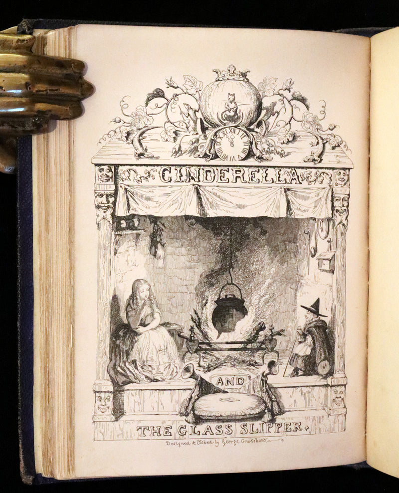 1865 Rare First Edition - George Cruikshank's Fairy Library. Hop O' My Thumb, Jack and The Bean Stalk, Cinderella, Puss in Boots.