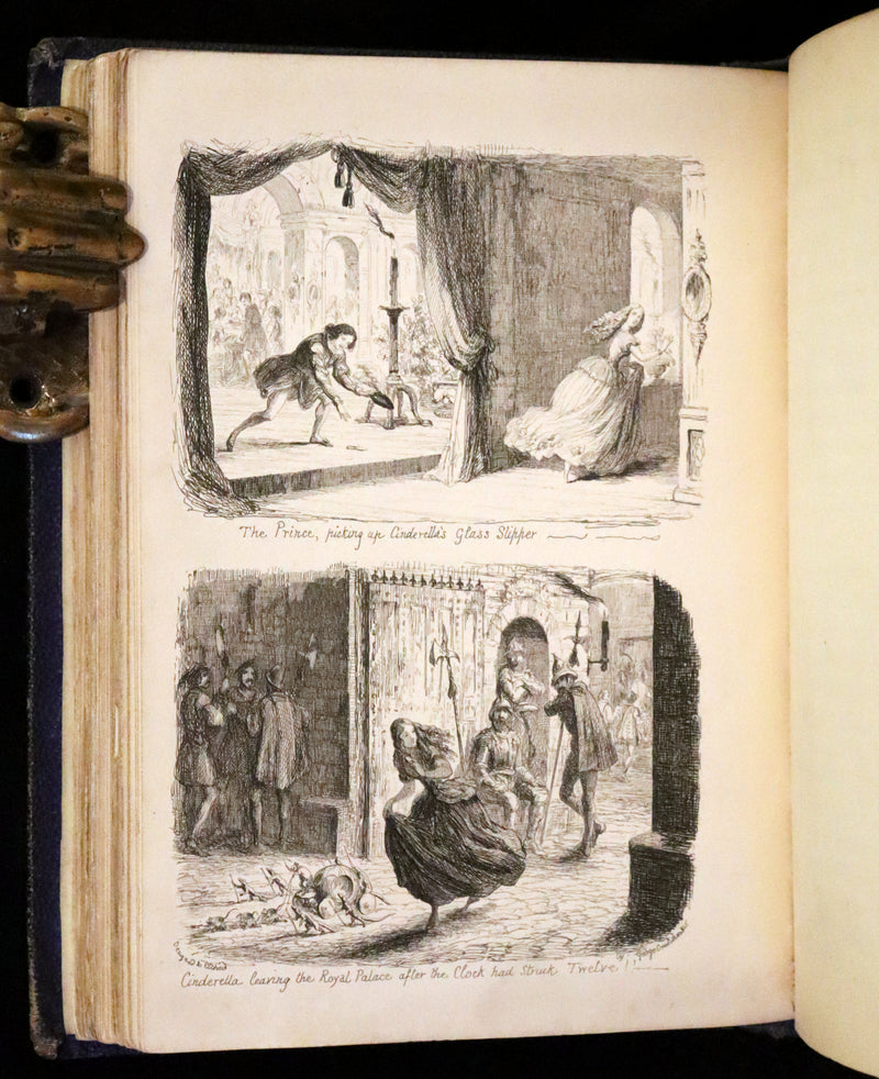 1865 Rare First Edition - George Cruikshank's Fairy Library. Hop O' My Thumb, Jack and The Bean Stalk, Cinderella, Puss in Boots.