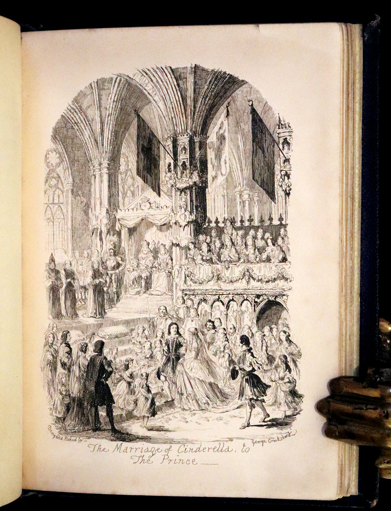 1865 Rare First Edition - George Cruikshank's Fairy Library. Hop O' My Thumb, Jack and The Bean Stalk, Cinderella, Puss in Boots.