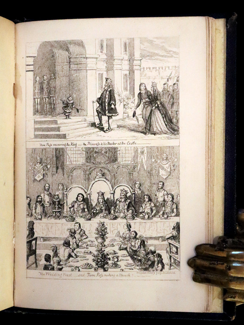 1865 Rare First Edition - George Cruikshank's Fairy Library. Hop O' My Thumb, Jack and The Bean Stalk, Cinderella, Puss in Boots.