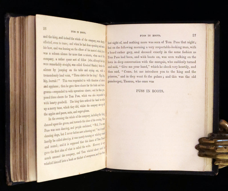 1865 Rare First Edition - George Cruikshank's Fairy Library. Hop O' My Thumb, Jack and The Bean Stalk, Cinderella, Puss in Boots.