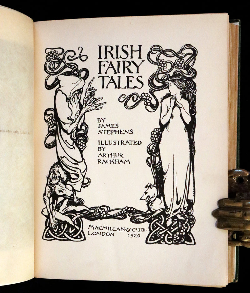 1920 First Edition - Irish fairy Tales by James Stephens illustrated by Arthur Rackham.