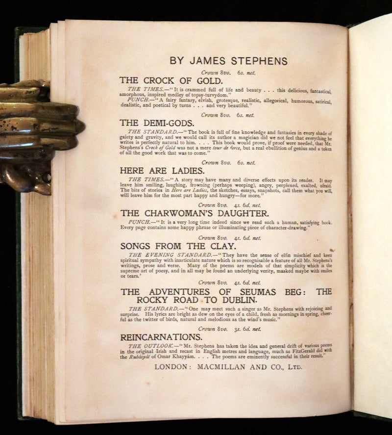 1920 First Edition - Irish fairy Tales by James Stephens illustrated by Arthur Rackham.