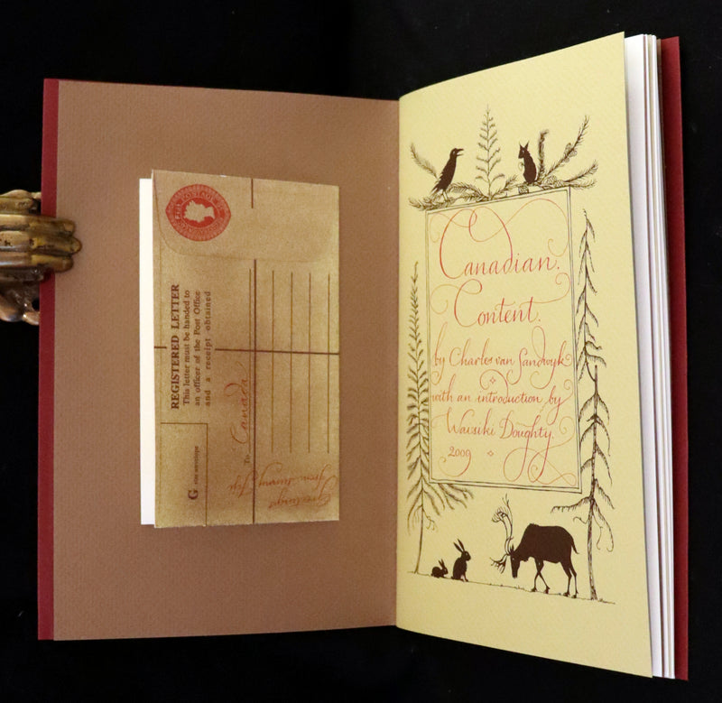 2009 Rare Signed Book - Canadian Content by Charles Van Sandwyk.