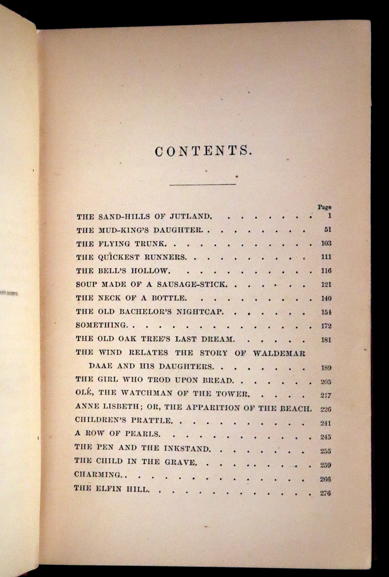 1871 Rare Edition - The Sand-Hills of Jutland, Fairy Tales by Hans Christian Andersen.