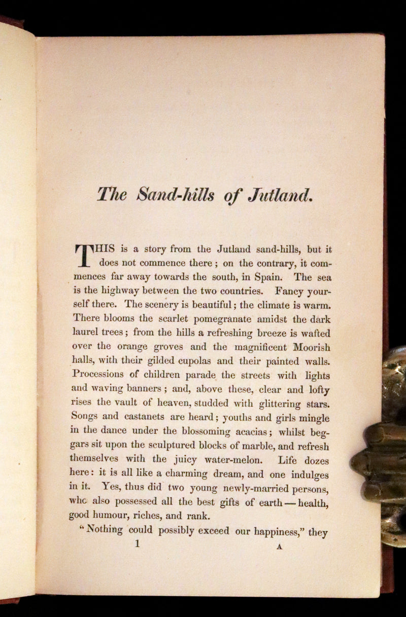 1871 Rare Edition - The Sand-Hills of Jutland, Fairy Tales by Hans Christian Andersen.