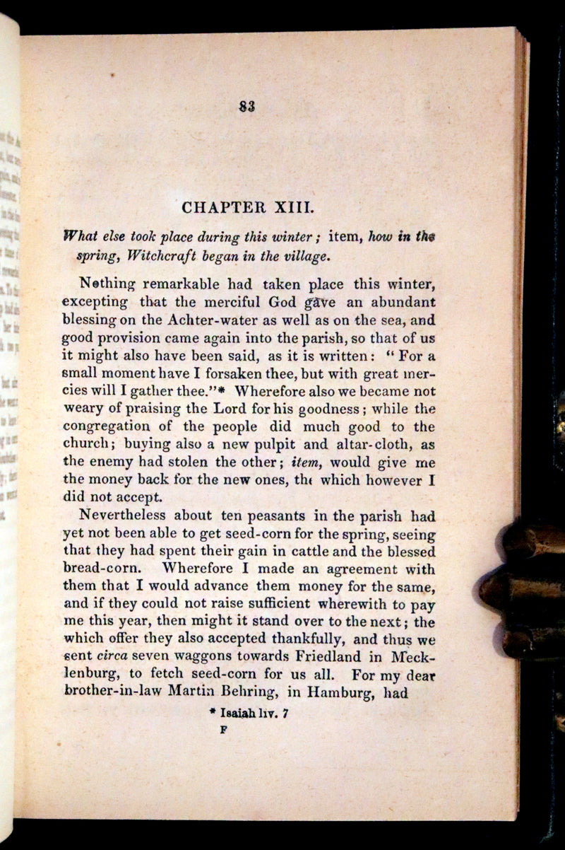 1849 Rare Book - The Amber Witch, The Most Interesting Trial For Witchcraft Ever Known.