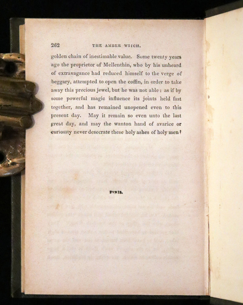 1849 Rare Book - The Amber Witch, The Most Interesting Trial For Witchcraft Ever Known.