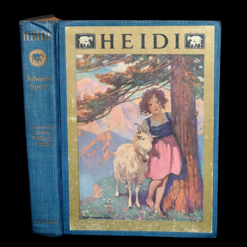 1922 Rare First Edition - Heidi by Johanna Spyri illustrated by Jessie Willcox Smith.