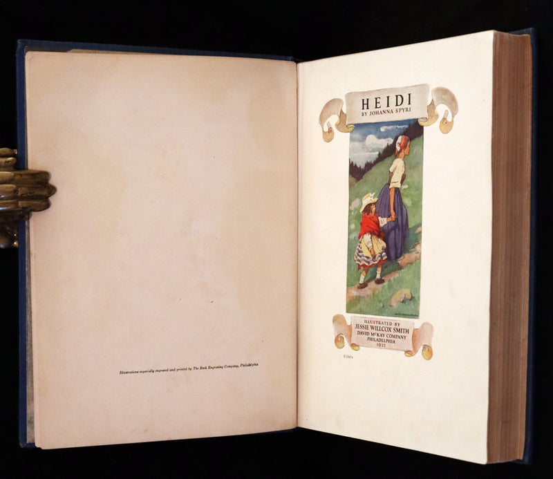 1922 Rare First Edition - Heidi by Johanna Spyri illustrated by Jessie Willcox Smith.