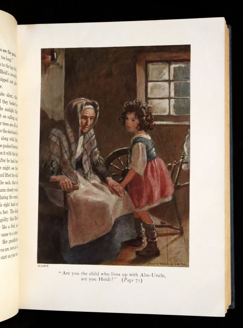 1922 Rare First Edition - Heidi by Johanna Spyri illustrated by Jessie Willcox Smith.