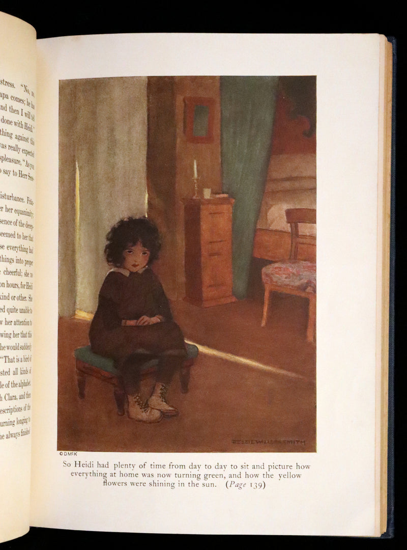 1922 Rare First Edition - Heidi by Johanna Spyri illustrated by Jessie Willcox Smith.