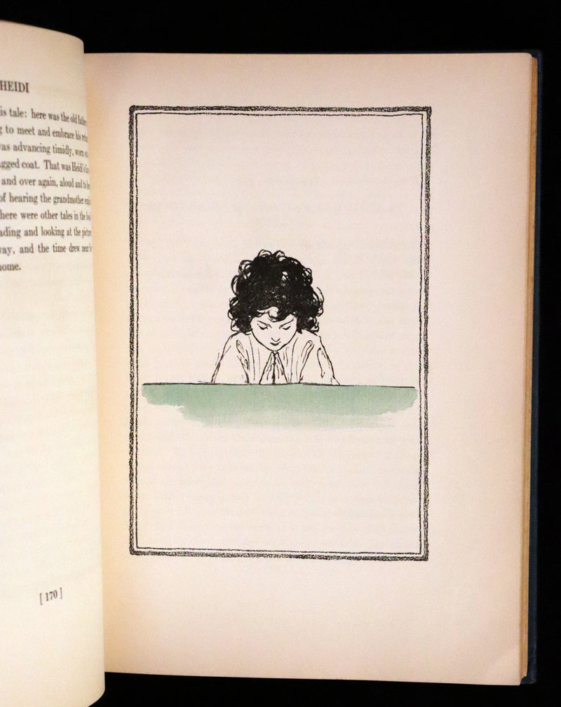 1922 Rare First Edition - Heidi by Johanna Spyri illustrated by Jessie Willcox Smith.