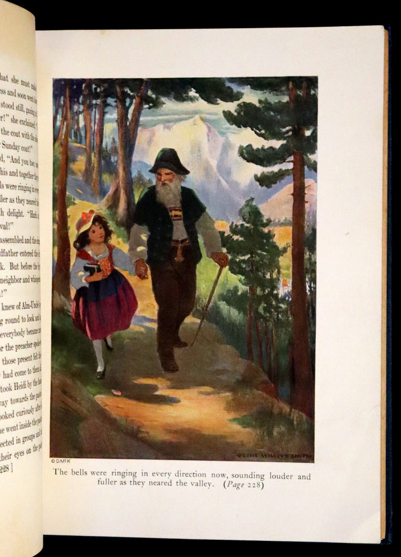 1922 Rare First Edition - Heidi by Johanna Spyri illustrated by Jessie Willcox Smith.
