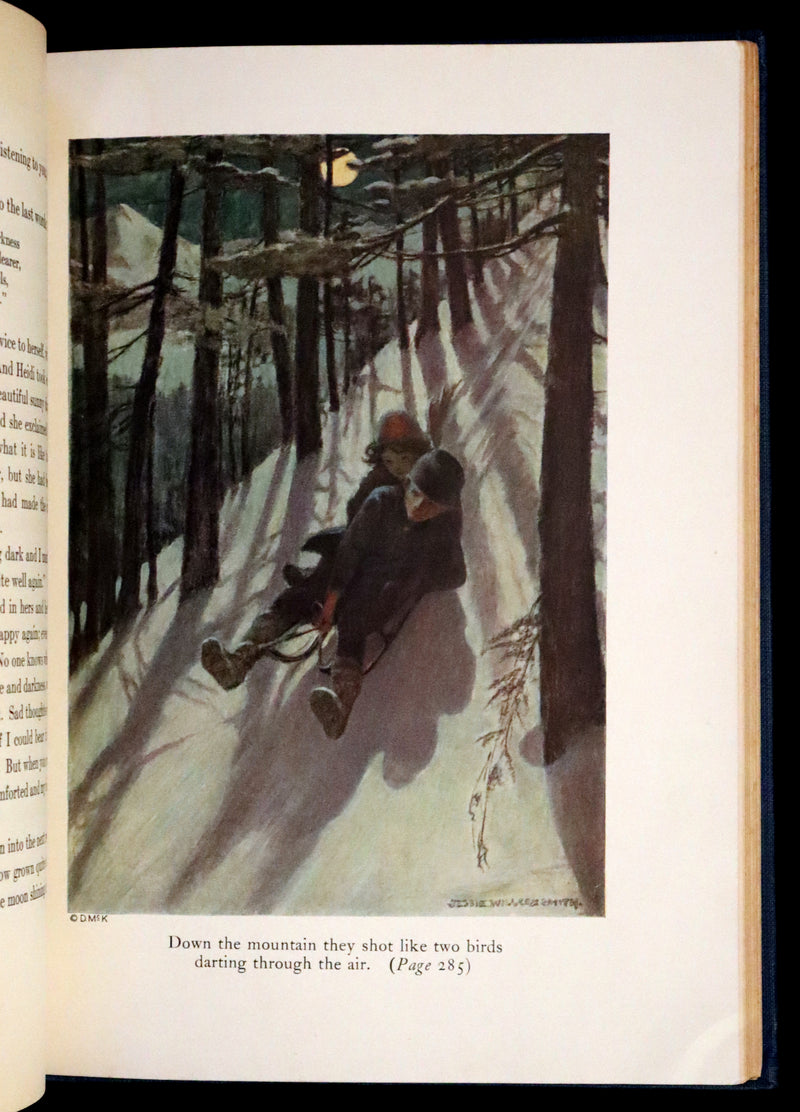 1922 Rare First Edition - Heidi by Johanna Spyri illustrated by Jessie Willcox Smith.