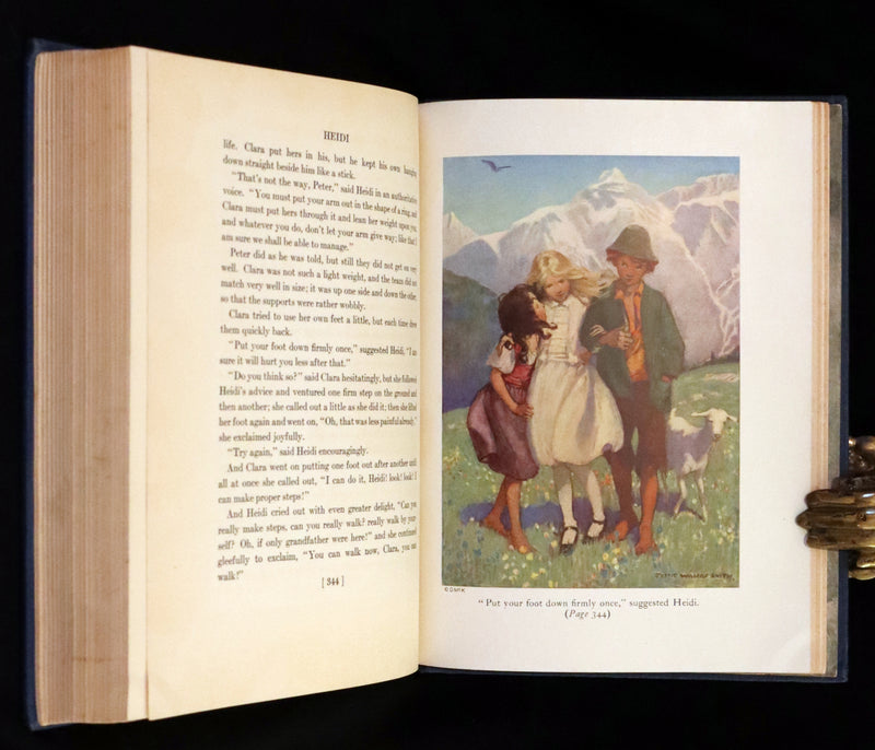 1922 Rare First Edition - Heidi by Johanna Spyri illustrated by Jessie Willcox Smith.