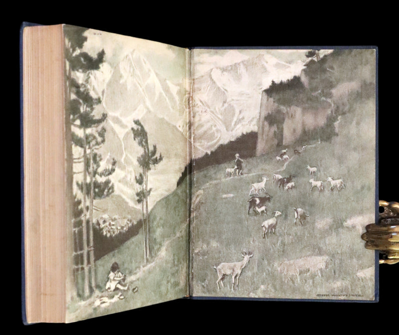 1922 Rare First Edition - Heidi by Johanna Spyri illustrated by Jessie Willcox Smith.