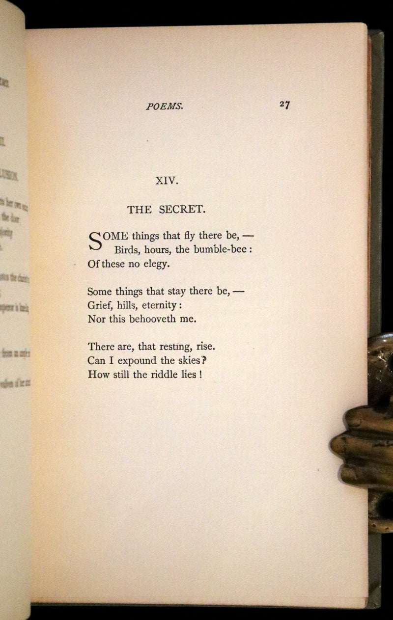 1891 Rare Early Edition - Poems by Emily Dickinson Edited by Two of Her Friends.