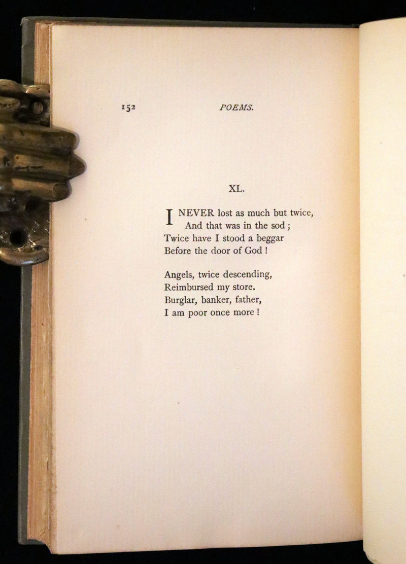 1891 Rare Early Edition - Poems by Emily Dickinson Edited by Two of Her Friends.