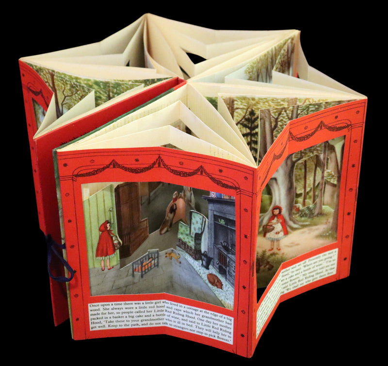 1950 Rare Jarrold Peepshow Book First Edition - Little Red Riding Hood illustrated by Patricia Turner.