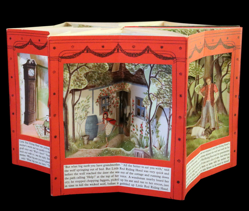 1950 Rare Jarrold Peepshow Book First Edition - Little Red Riding Hood illustrated by Patricia Turner.