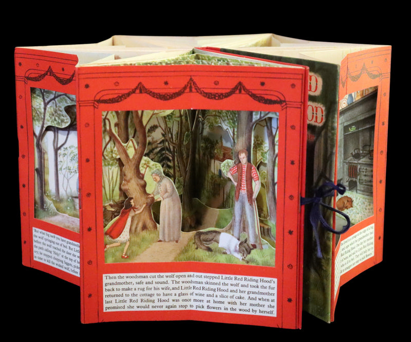 1950 Rare Jarrold Peepshow Book First Edition - Little Red Riding Hood illustrated by Patricia Turner.