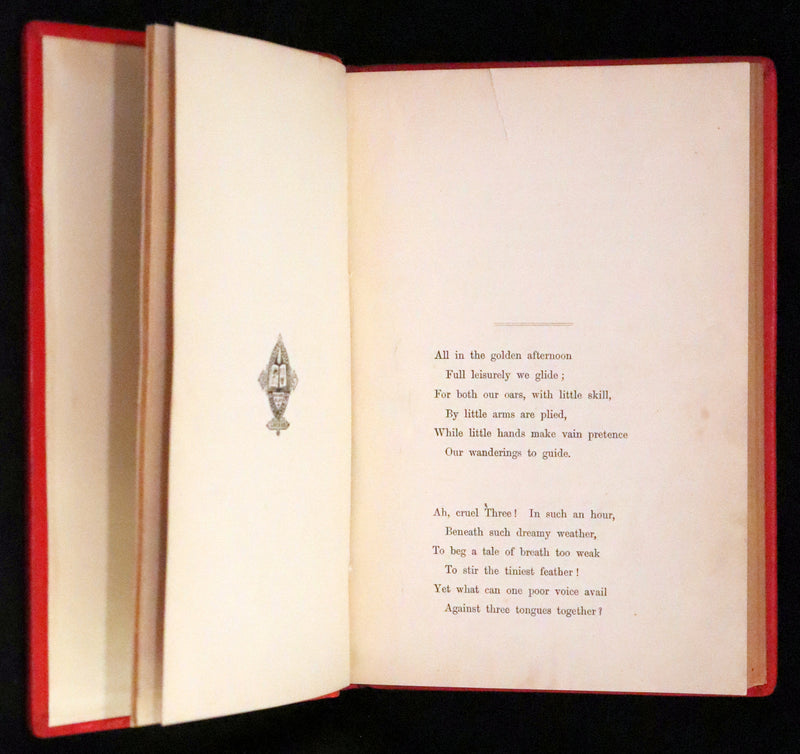 1879 Rare Book - Alice's Adventures in Wonderland by Lewis Carroll and illustrated by John Tenniel.