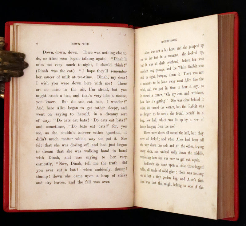 1879 Rare Book - Alice's Adventures in Wonderland by Lewis Carroll and illustrated by John Tenniel.