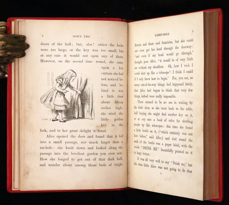 1879 Rare Book - Alice's Adventures in Wonderland by Lewis Carroll and illustrated by John Tenniel.