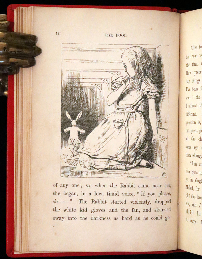 1879 Rare Book - Alice's Adventures in Wonderland by Lewis Carroll and illustrated by John Tenniel.