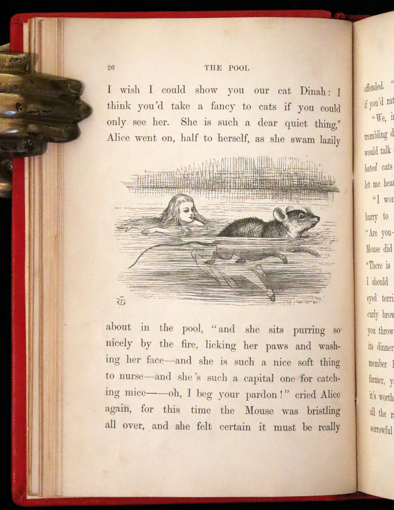 1879 Rare Book - Alice's Adventures in Wonderland by Lewis Carroll and illustrated by John Tenniel.