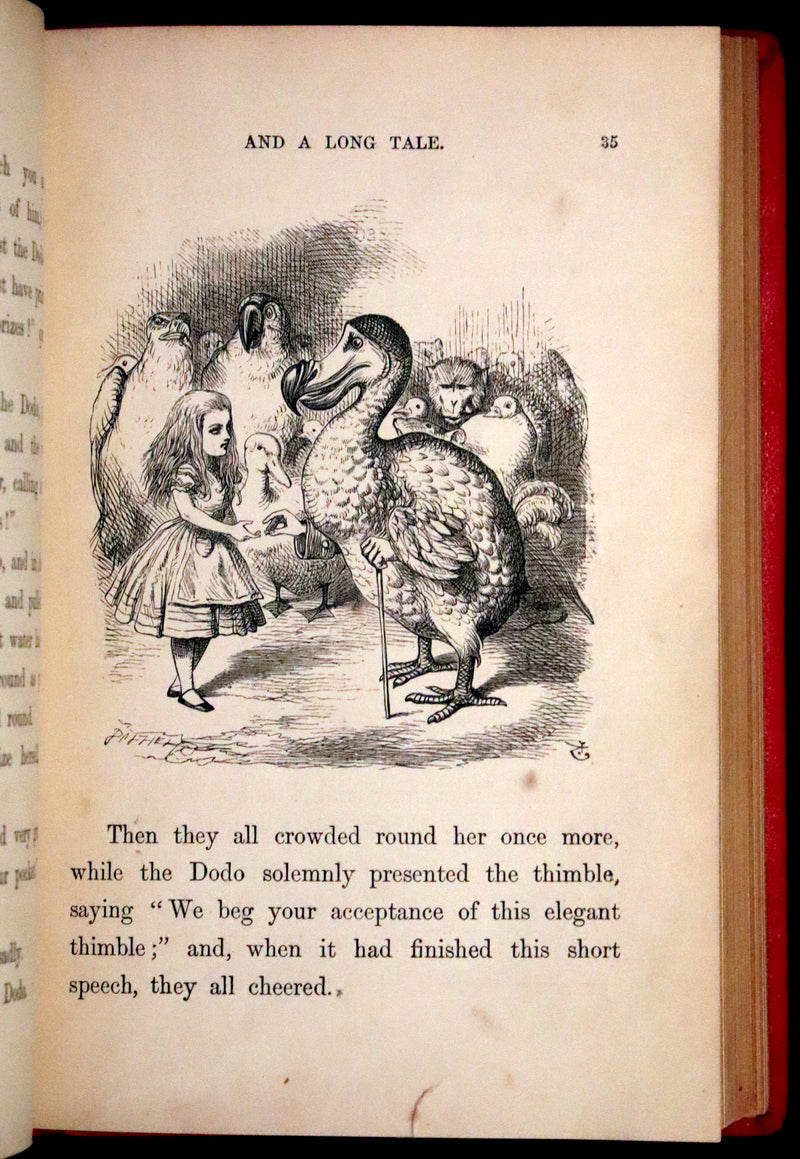 1879 Rare Book - Alice's Adventures in Wonderland by Lewis Carroll and illustrated by John Tenniel.