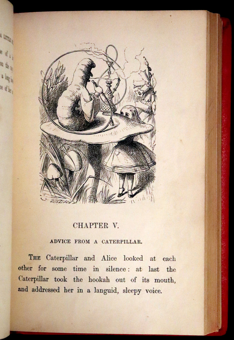 1879 Rare Book - Alice's Adventures in Wonderland by Lewis Carroll and illustrated by John Tenniel.