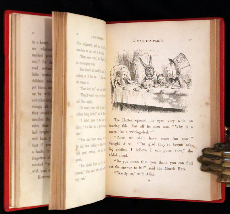 1879 Rare Book - Alice's Adventures in Wonderland by Lewis Carroll and illustrated by John Tenniel.