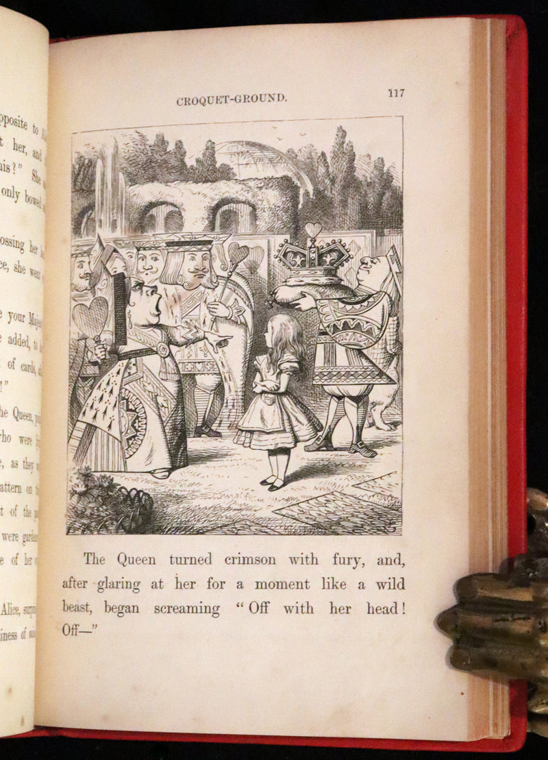 1879 Rare Book - Alice's Adventures in Wonderland by Lewis Carroll and illustrated by John Tenniel.