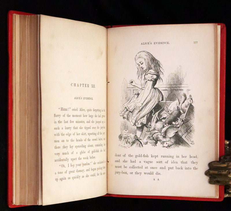 1879 Rare Book - Alice's Adventures in Wonderland by Lewis Carroll and illustrated by John Tenniel.