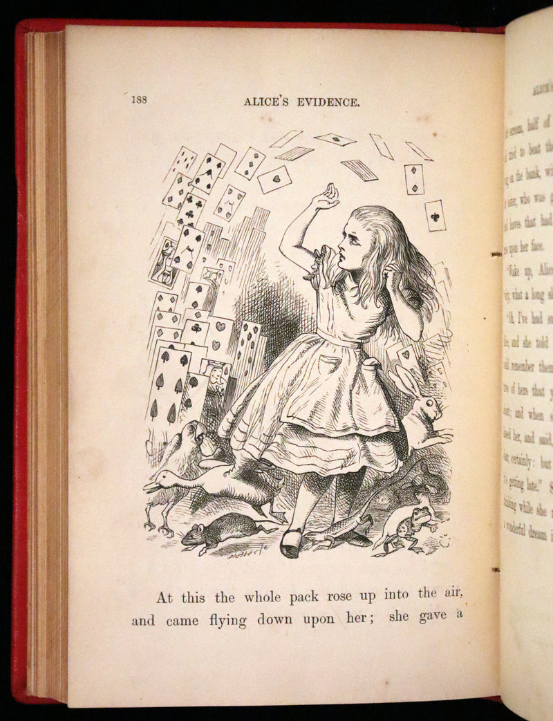 1879 Rare Book - Alice's Adventures in Wonderland by Lewis Carroll and illustrated by John Tenniel.