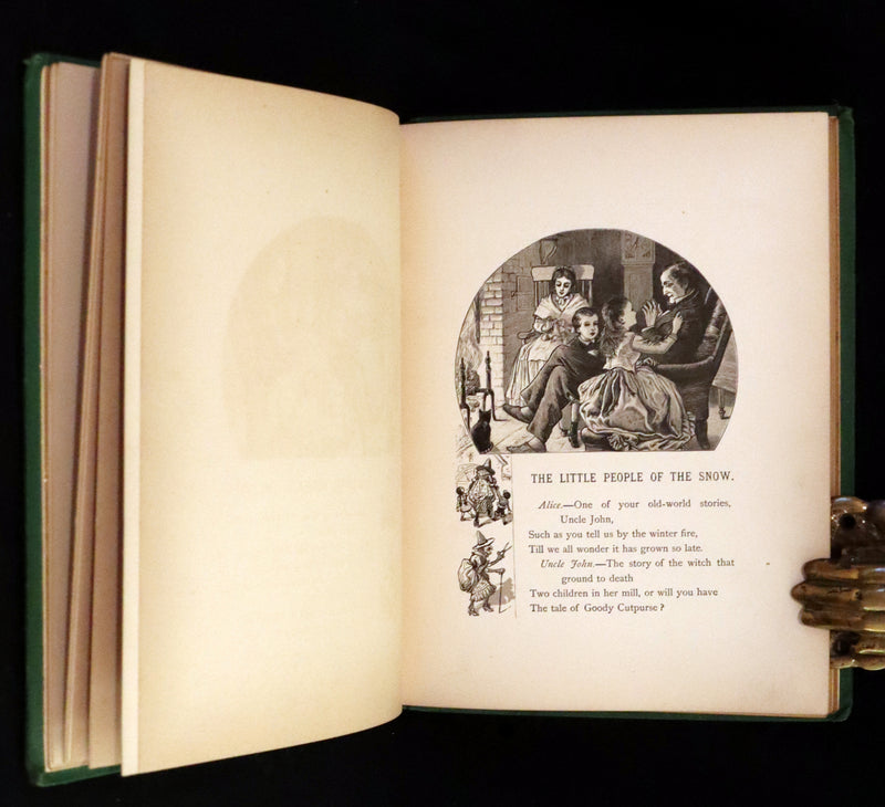 1873 Rare First Edition - The Little People of the Snow by William Cullen Bryant illustrated by Alfred Fredericks.