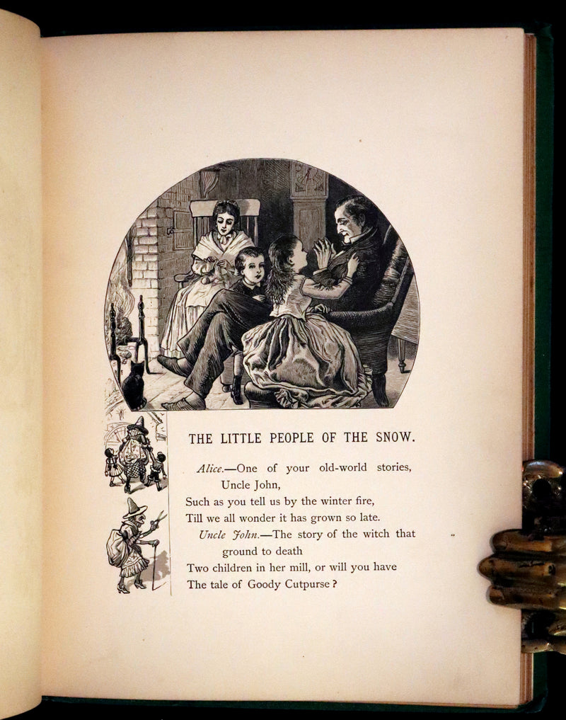 1873 Rare First Edition - The Little People of the Snow by William Cullen Bryant illustrated by Alfred Fredericks.