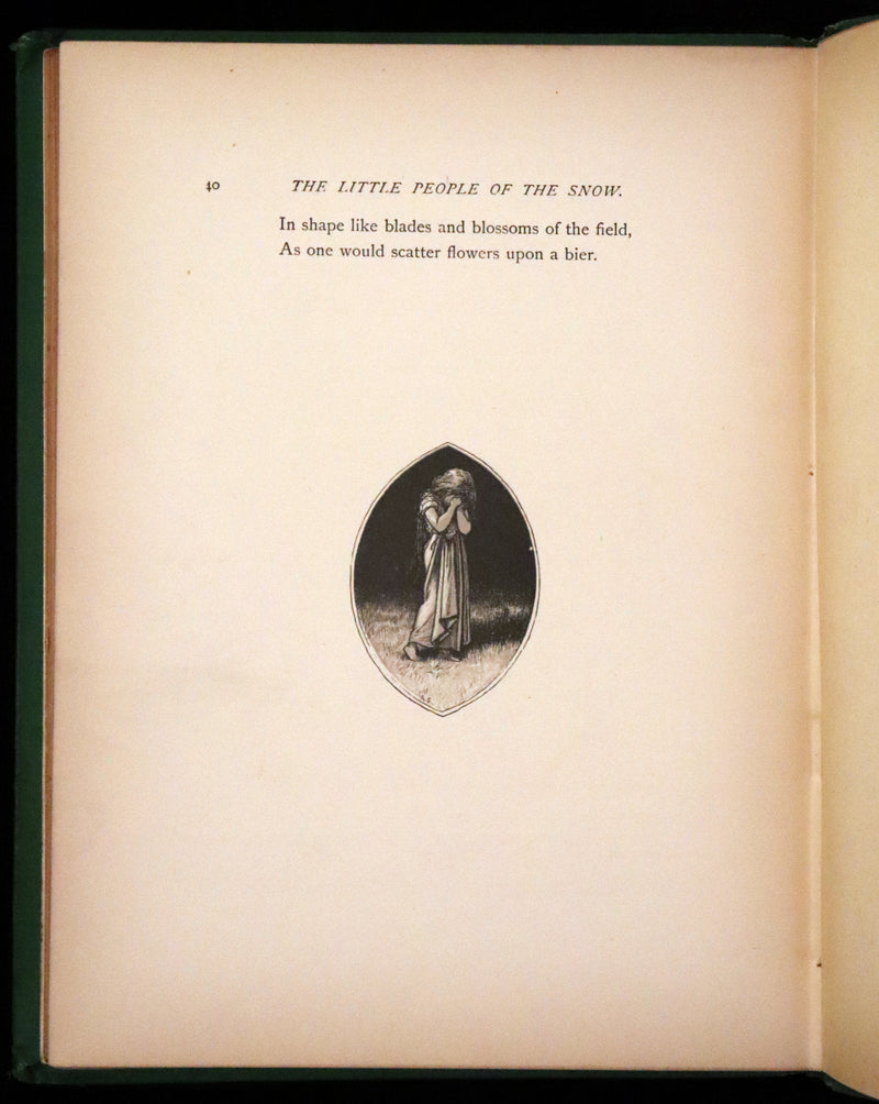 1873 Rare First Edition - The Little People of the Snow by William Cullen Bryant illustrated by Alfred Fredericks.