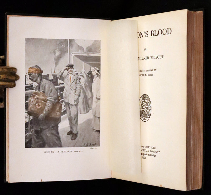 1909 Rare First Edition - Dragon's Blood by Henry Milner Rideout, illustrated by Harold M. Brett.
