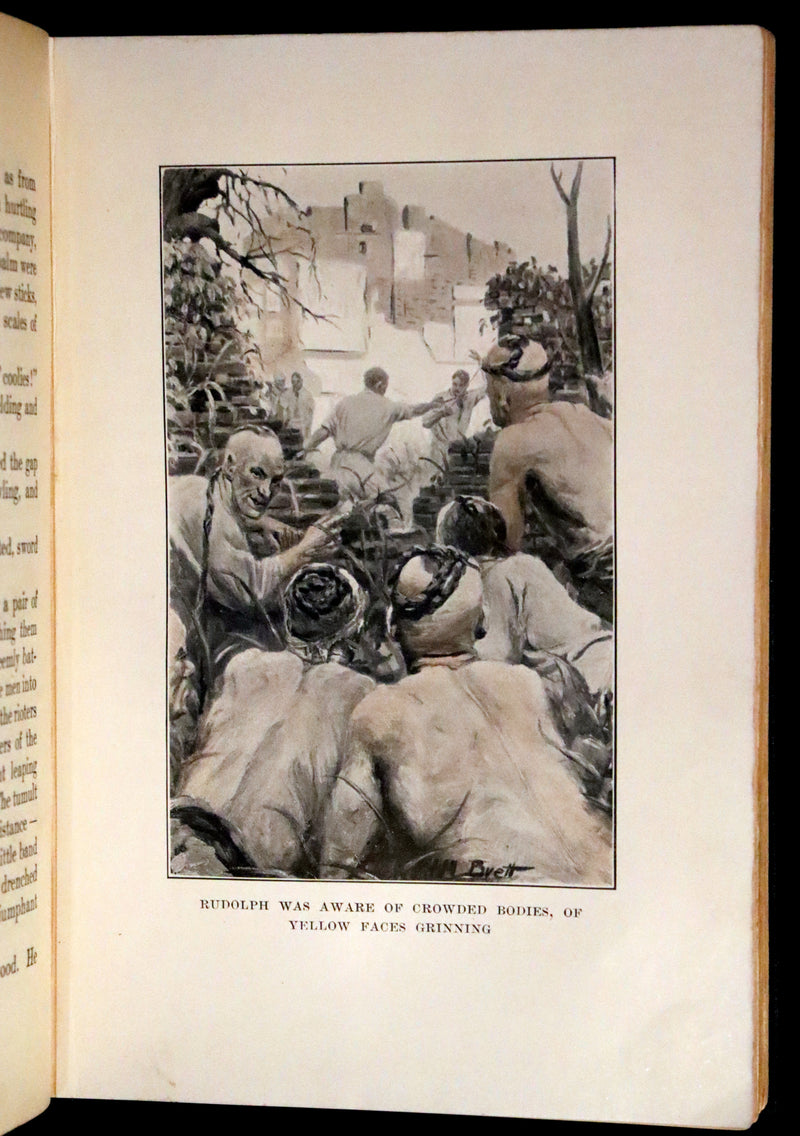 1909 Rare First Edition - Dragon's Blood by Henry Milner Rideout, illustrated by Harold M. Brett.