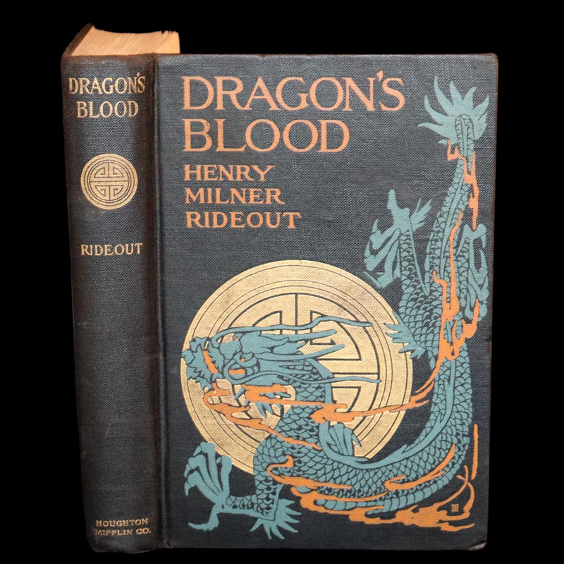 1909 Rare First Edition - Dragon's Blood by Henry Milner Rideout, illustrated by Harold M. Brett.