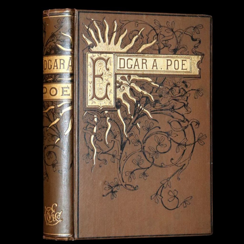 1882 Rare Book - Poems by Edgar Allan Poe with Memoir (The Raven, Lenore,...). Illustrated.