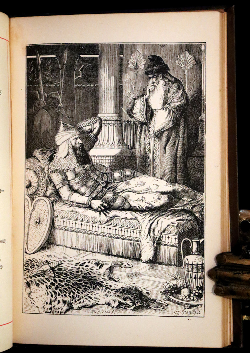 1882 Rare Book - Poems by Edgar Allan Poe with Memoir (The Raven, Lenore,...). Illustrated.