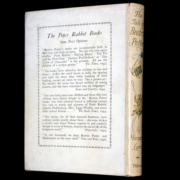 1946 Rare First Edition with Dust jacket - The Tale of Beatrix Potter, A Biography by Margaret Lane.