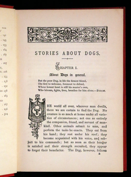 1890 Scarce Victorian Edition - Dogs, Their Sagacity, Instinct, and Uses; with Stories of Dog Life.