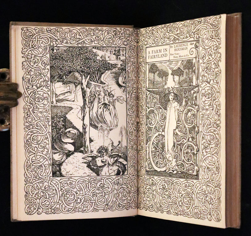 1894 Rare First Edition - A Farm in Fairyland written, illustrated and in a binding by Laurence Housman.